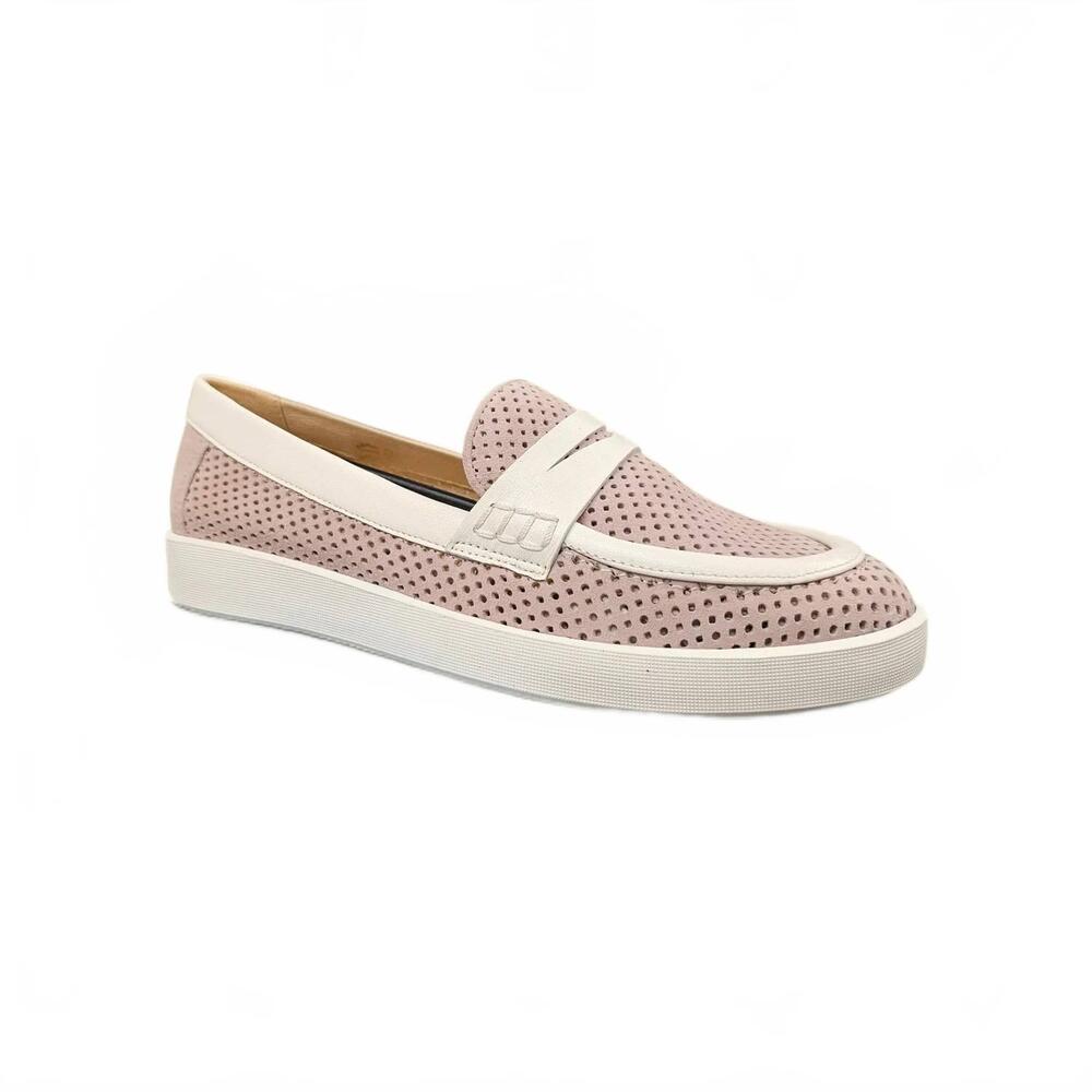 NEW SOFTWAVES women's raina perforated loafer in rose
